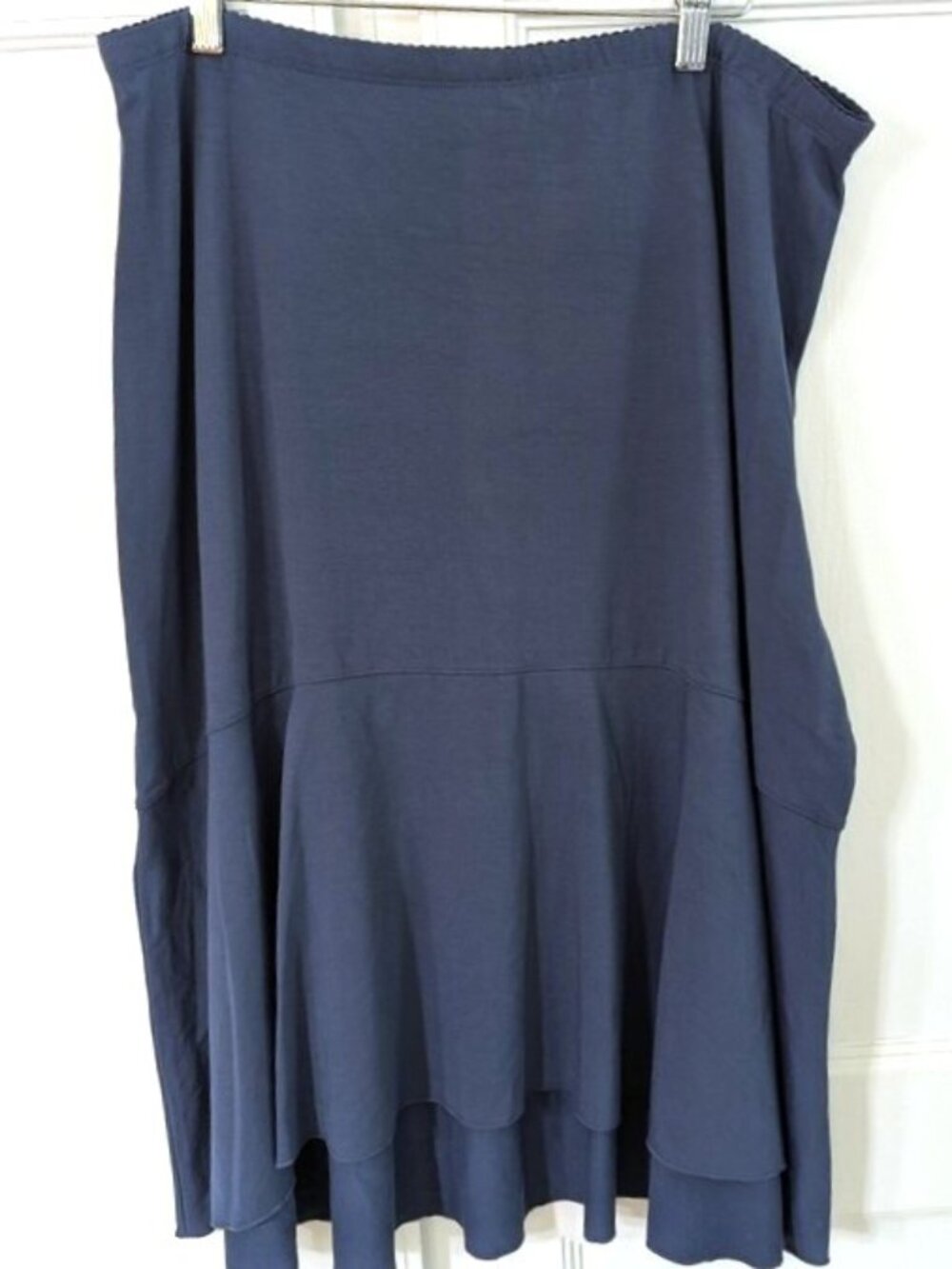 NWOT J. Jill Women's Blue Flared High Low Skirt Size XL